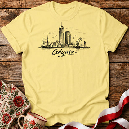 Gdynia Skyline Polish City Unisex T-Shirt