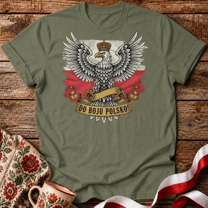 Do Boju Polsko Eagle on Flag Unisex T-shirt