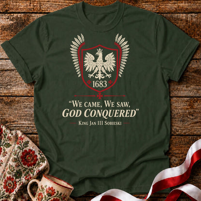 God Conquered 1683 Eagle Crest Unisex T-Shirt