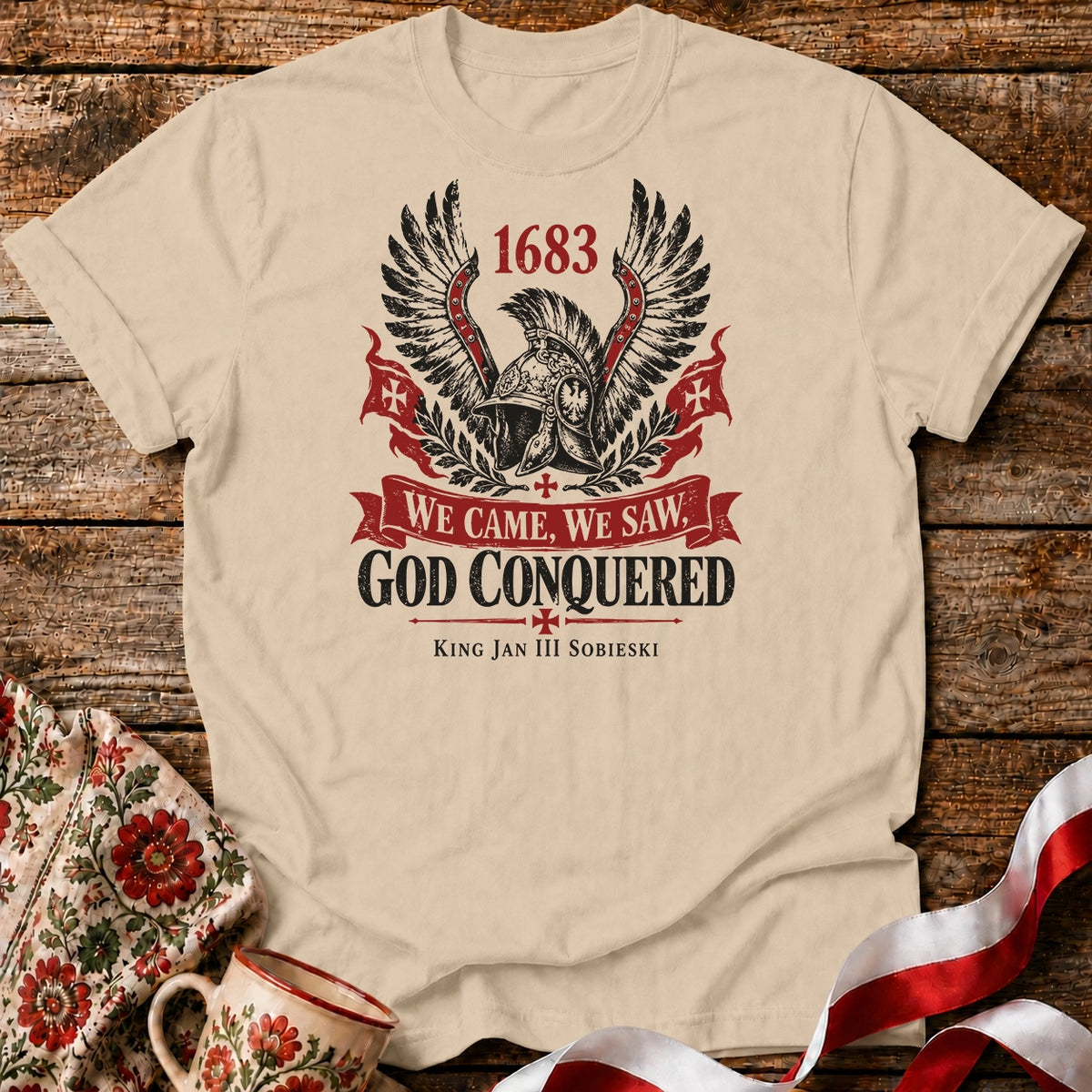 God Conquered 1683 Banner Unisex T-Shirt