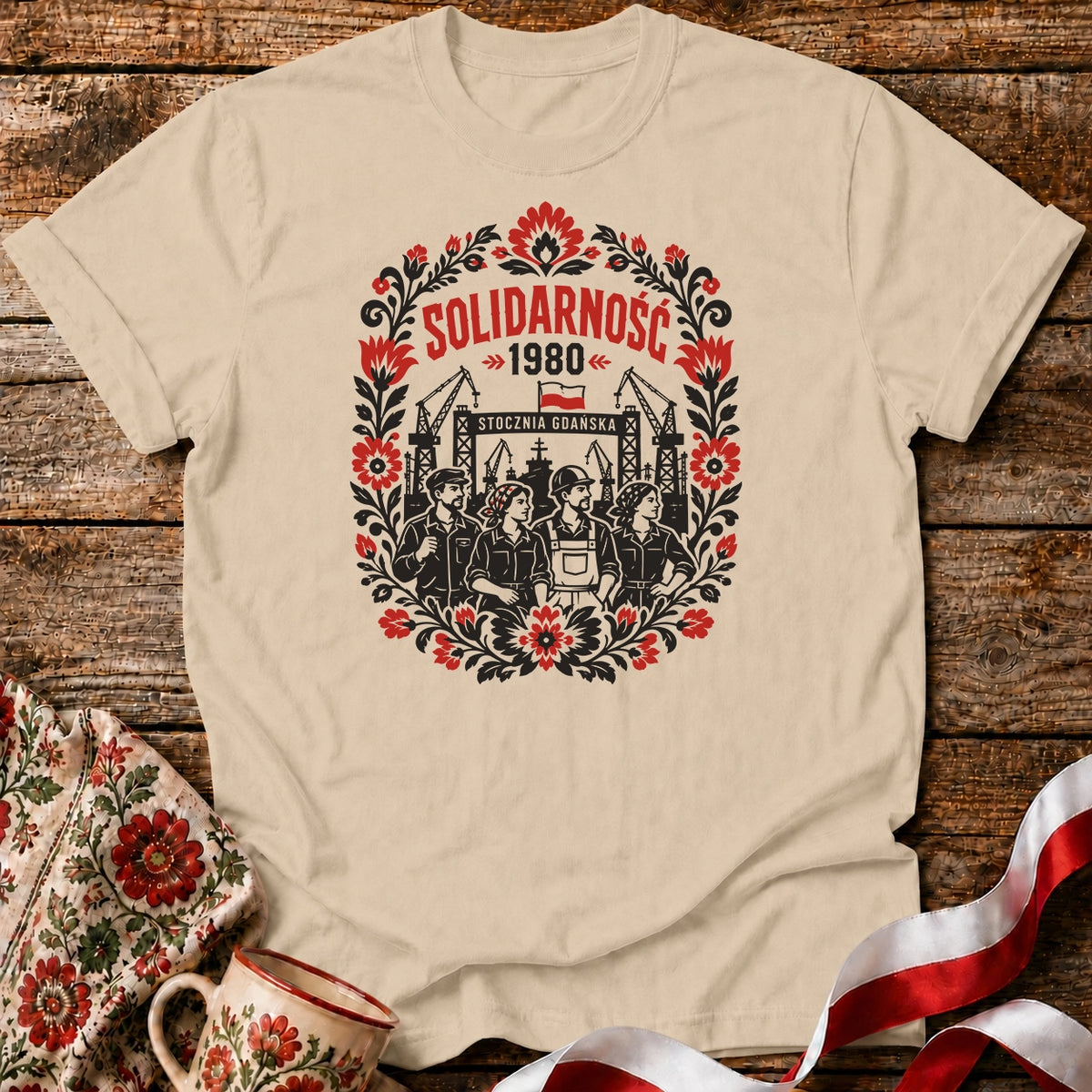 Solidarność Folk 1980 Unisex T-Shirt