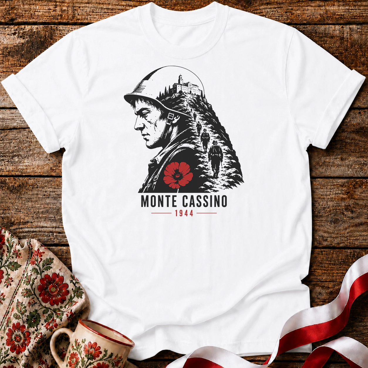 Monte Cassino Pamięć Unisex T-Shirt