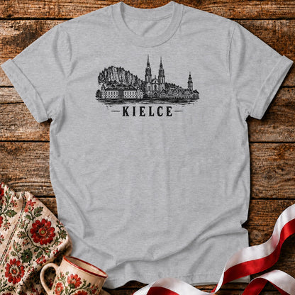 Kielce Grunge Skyline Polish City Unisex T-Shirt