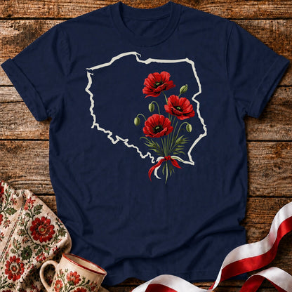 Poland Poppy Flowers Unisex T-Shirt