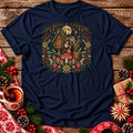 Christmas Baba Yaga and Chicken-Legged Hut Unisex T-Shirt