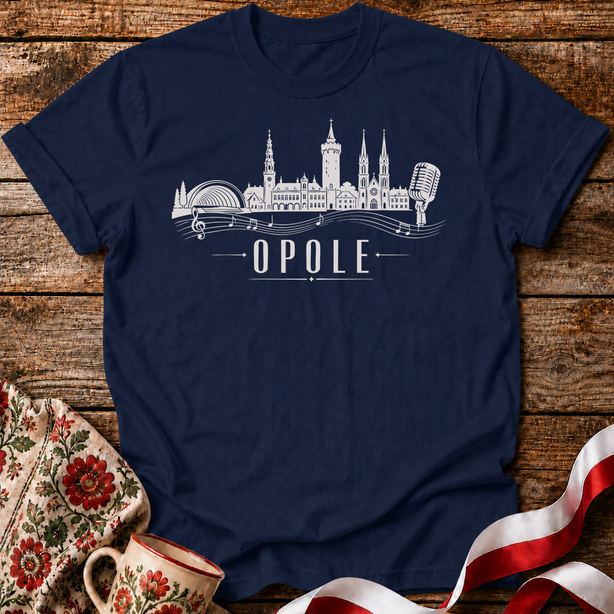 Opole Music Skyline Polish City Unisex T-Shirt