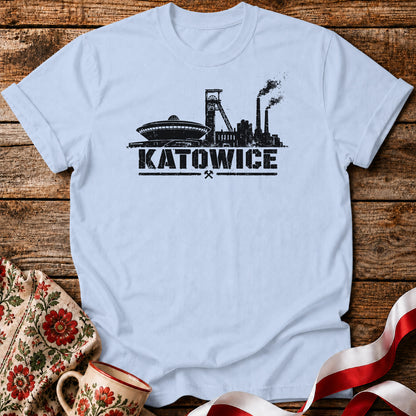 Katowice Industrial Skyline Polish City Unisex T-Shirt