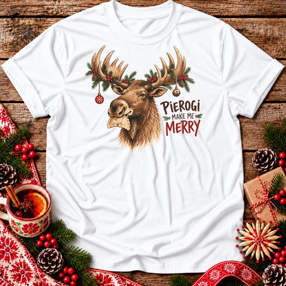 Pierogi Make Me Merry Unisex T-Shirt
