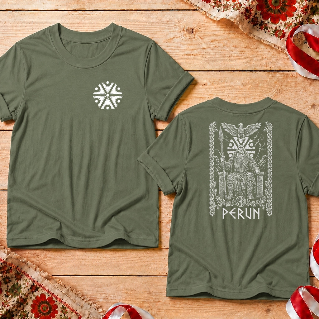 Perun Eagle Front Back Unisex T-Shirt