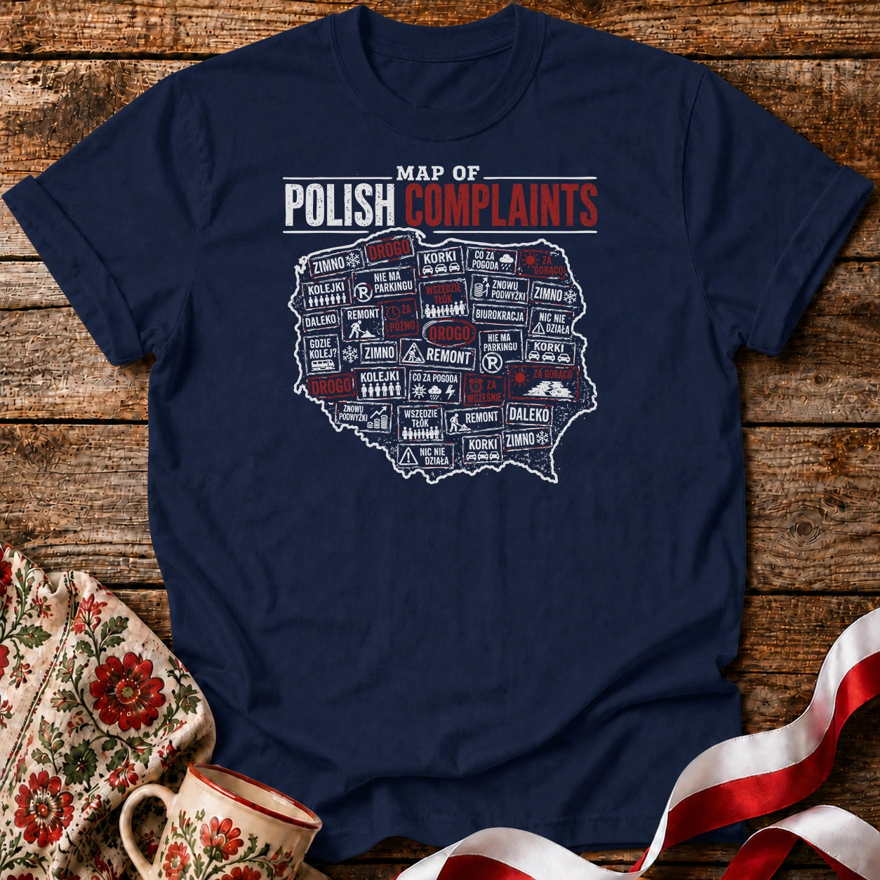 Polish Complaints Map Unisex T-Shirt