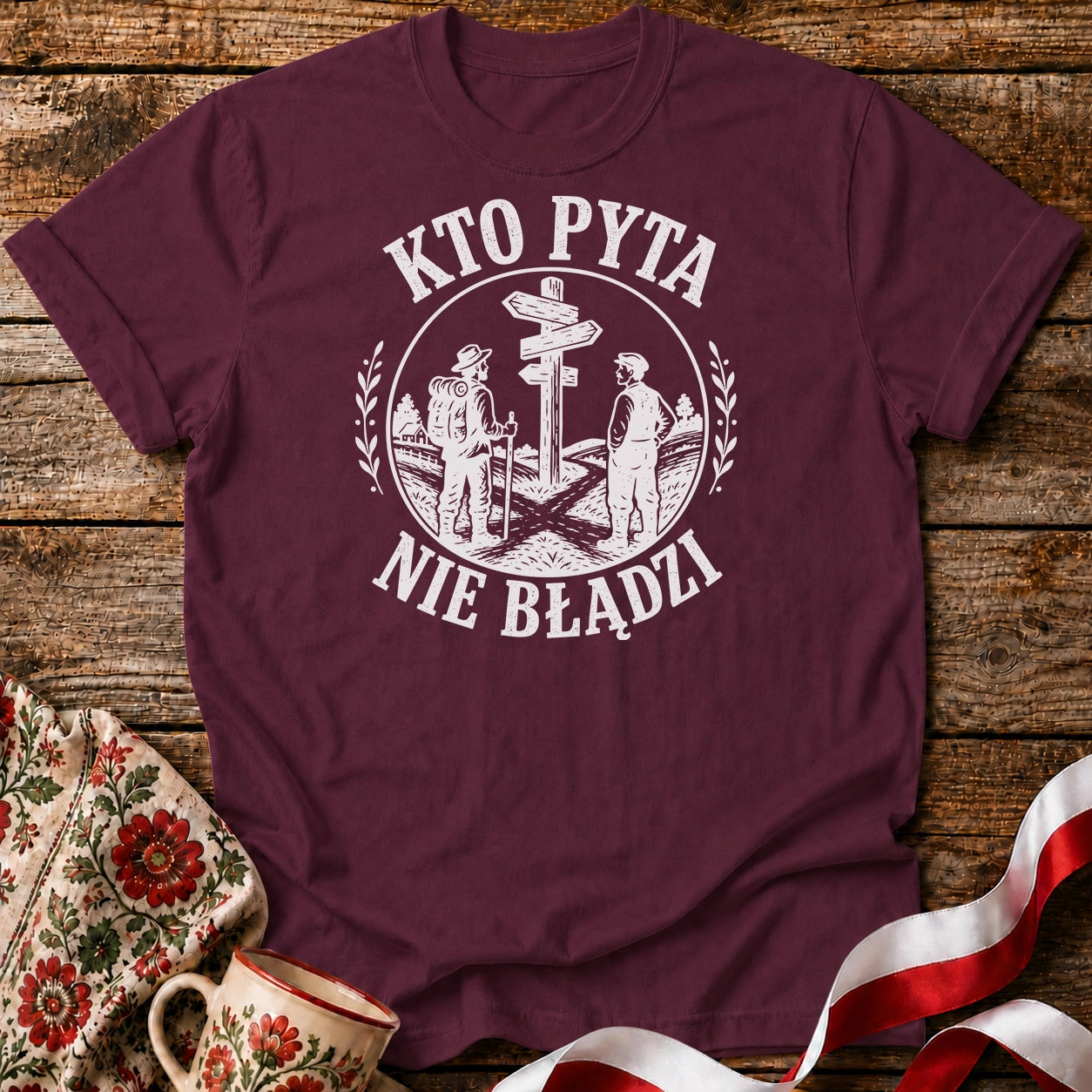 Kto Pyta Nie Błądzi Unisex T-Shirt