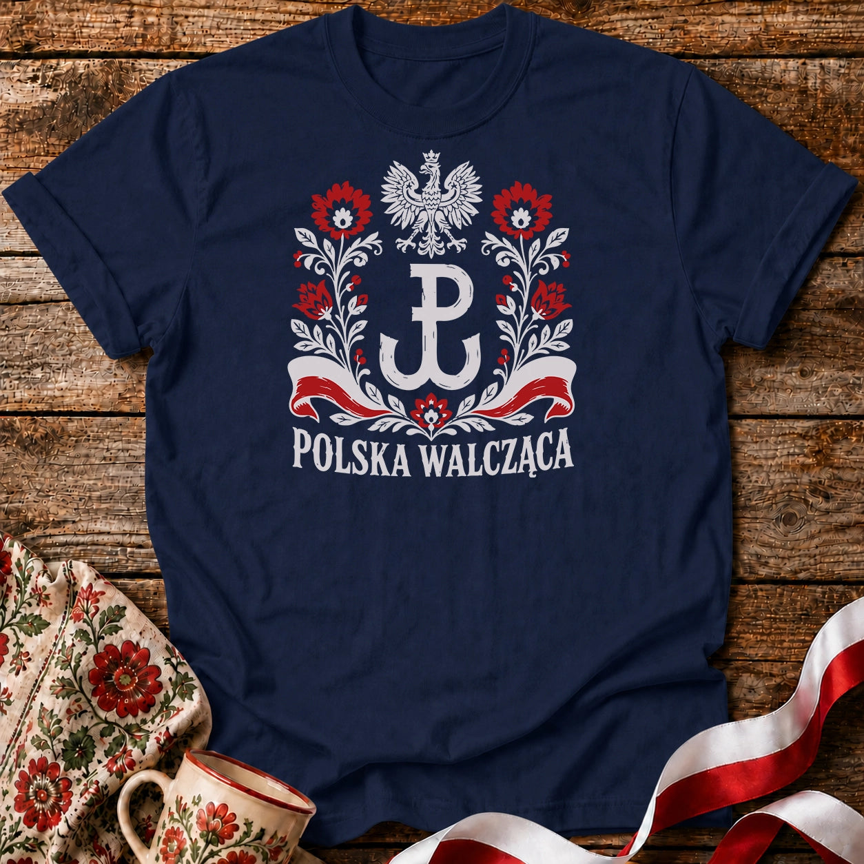 Polska Walcząca Folk Unisex T-Shirt