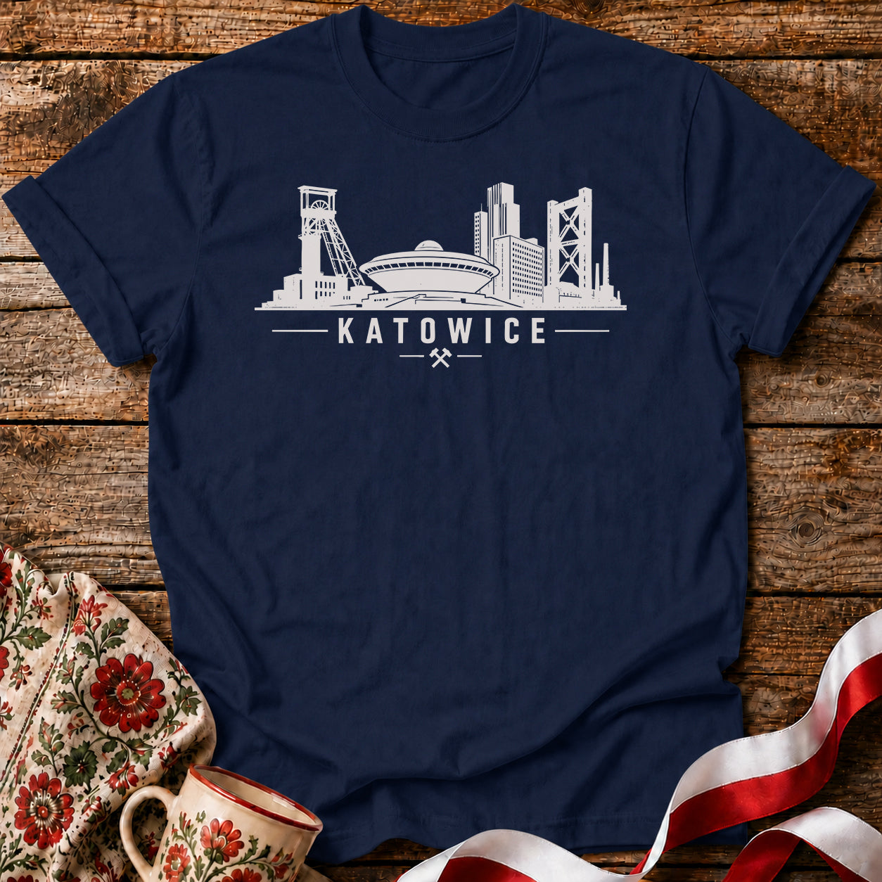 Katowice Skyline Polish City Unisex T-Shirt