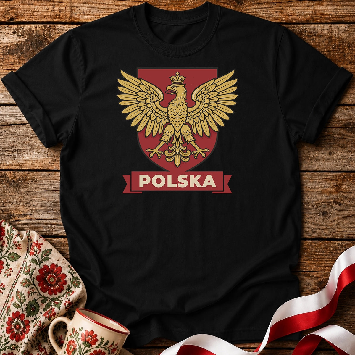 Polska Vintage Eagle Crest Unisex T-Shirt