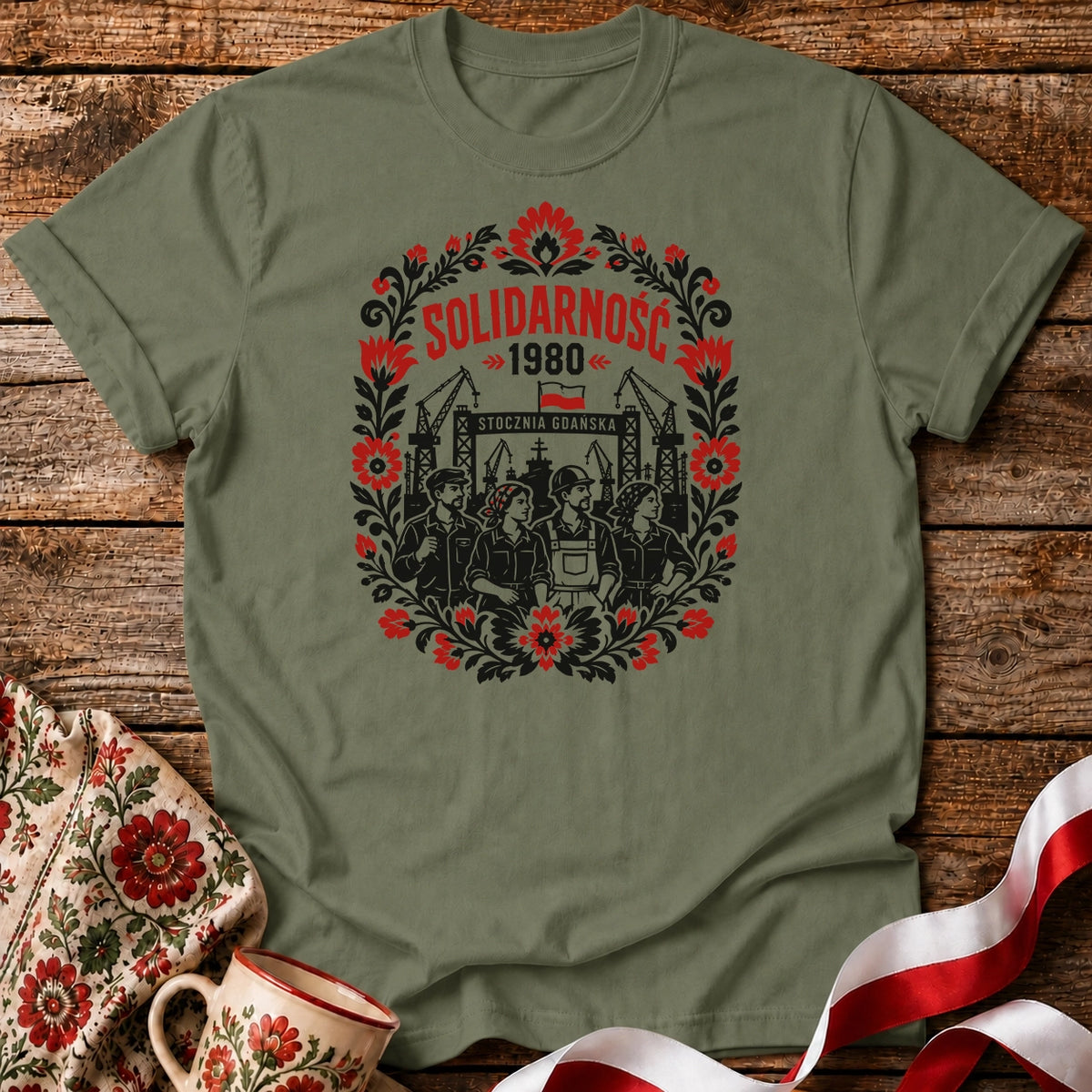 Solidarność Folk 1980 Unisex T-Shirt