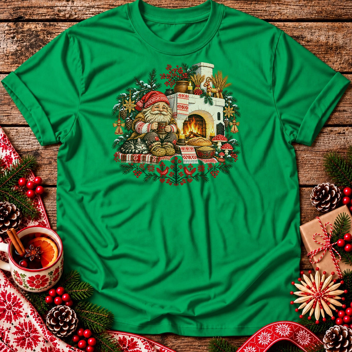 Christmas Domownik by the Hearth Unisex T-Shirt