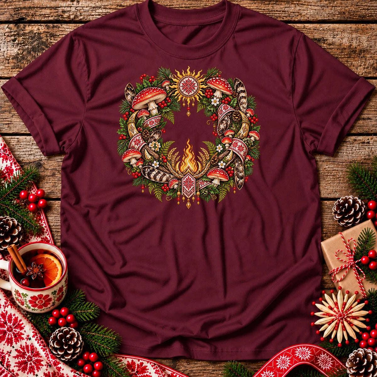 Slavic Christmas Wreath Unisex T-Shirt