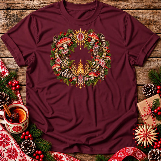 Slavic Christmas Wreath Unisex T-Shirt