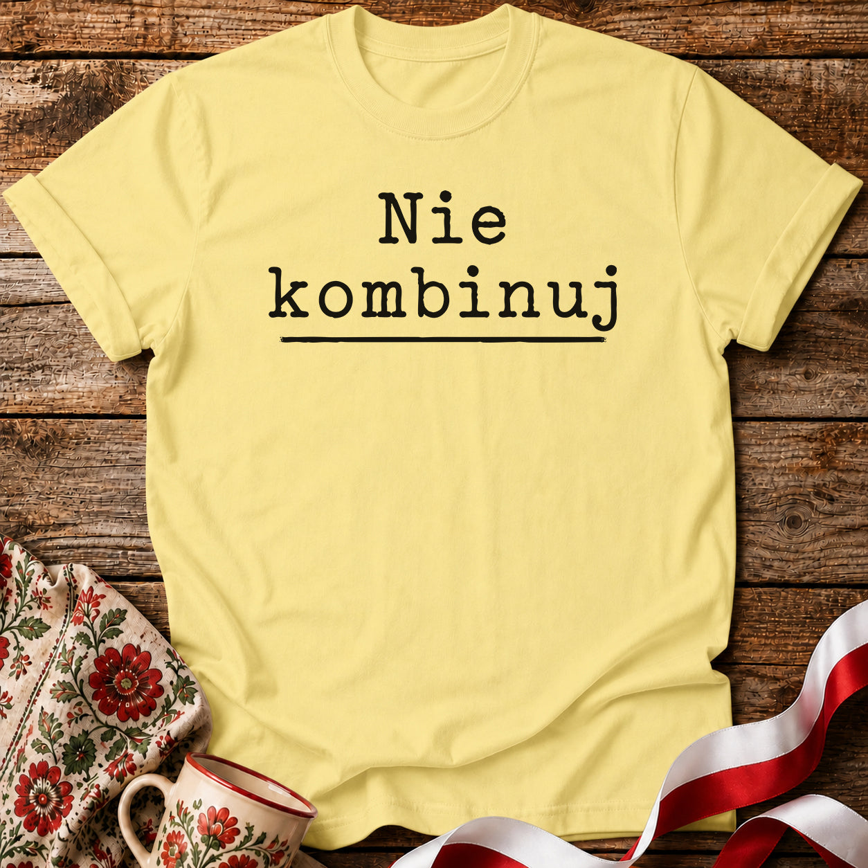 Nie Kombinuj Polish Saying Unisex T-Shirt