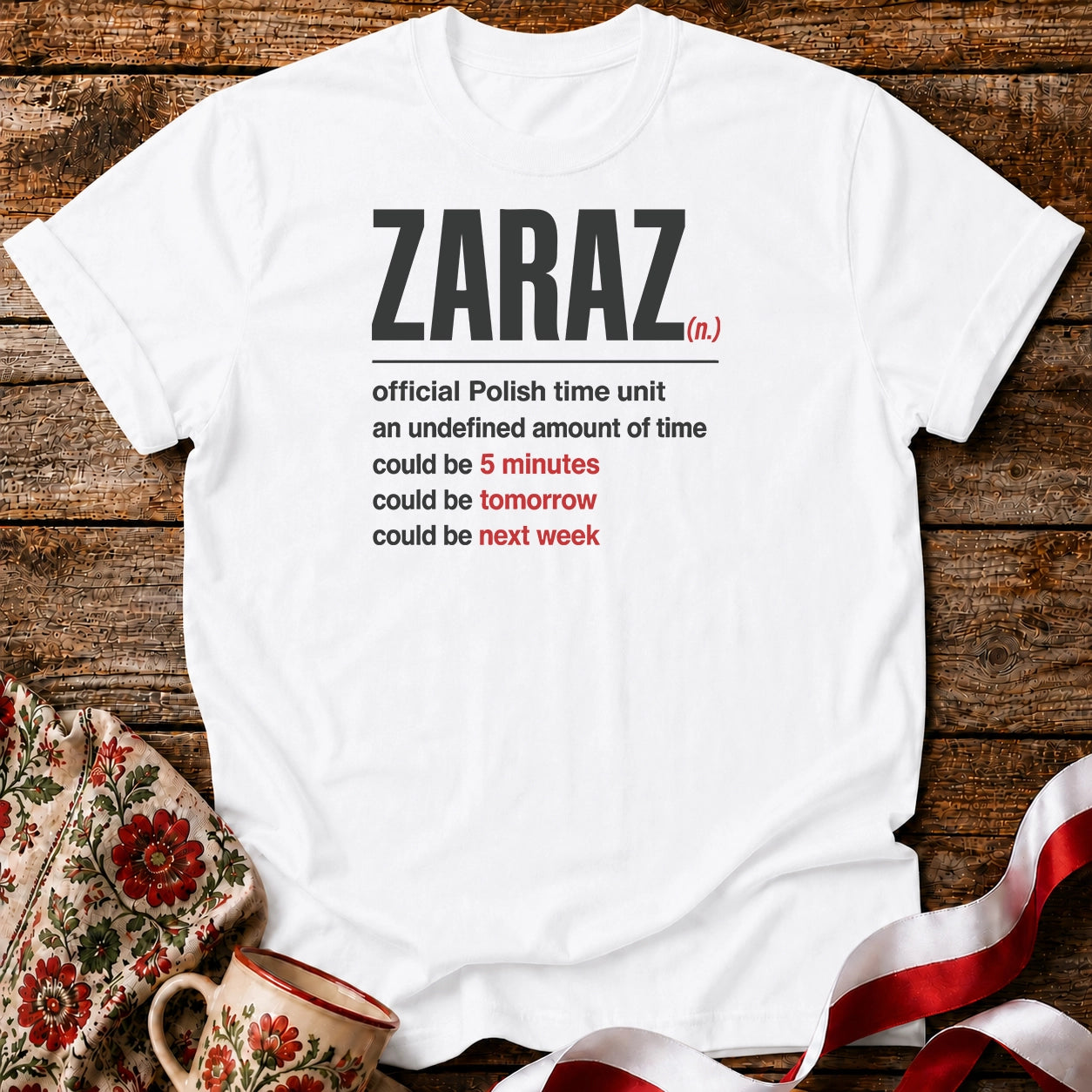 Zaraz Polish Time Unisex T-Shirt
