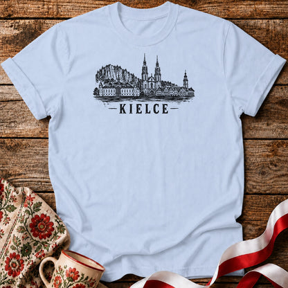 Kielce Grunge Skyline Polish City Unisex T-Shirt