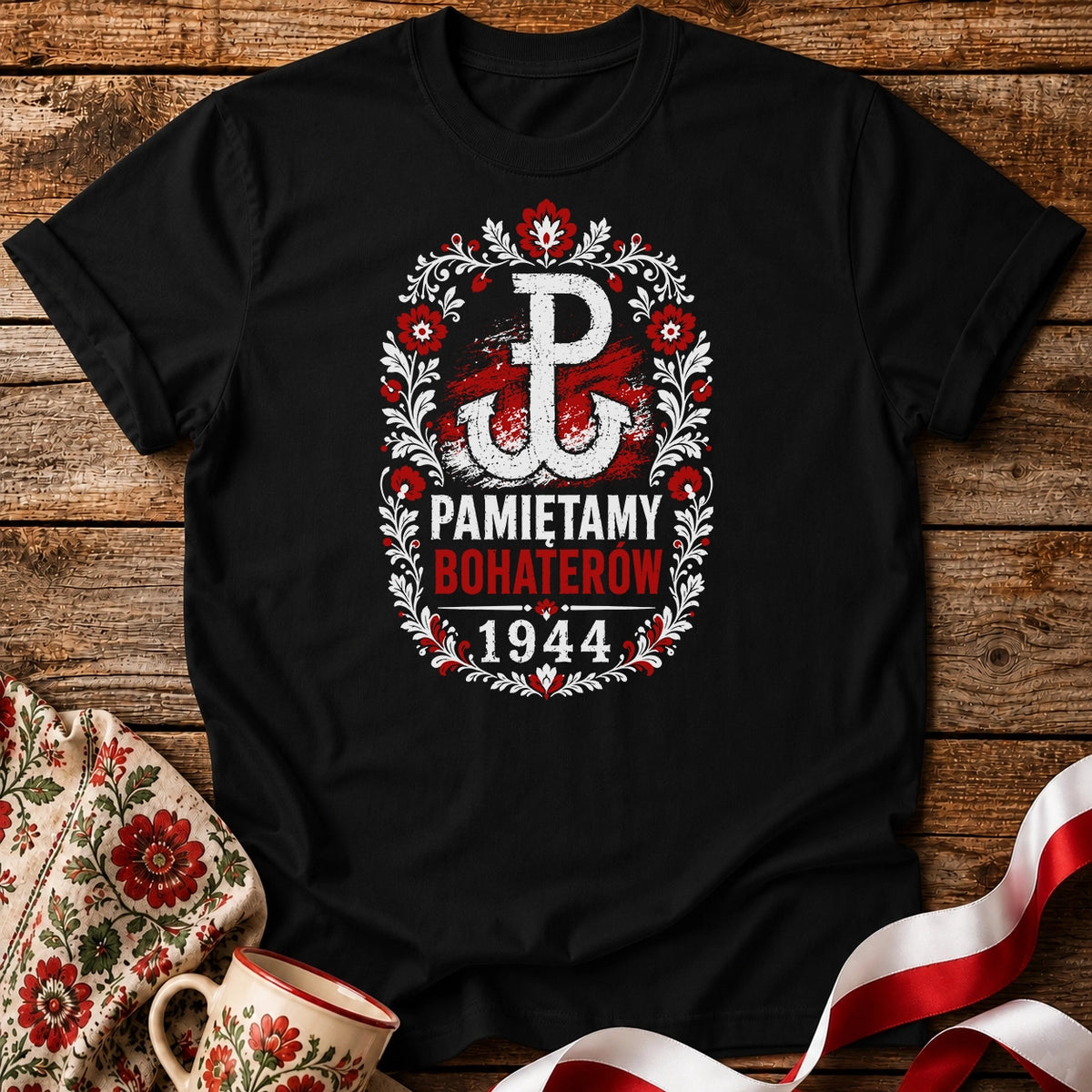 Pamiętamy Bohaterów Folk Unisex T-Shirt