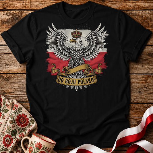 Do Boju Polsko Eagle on Flag Unisex T-shirt