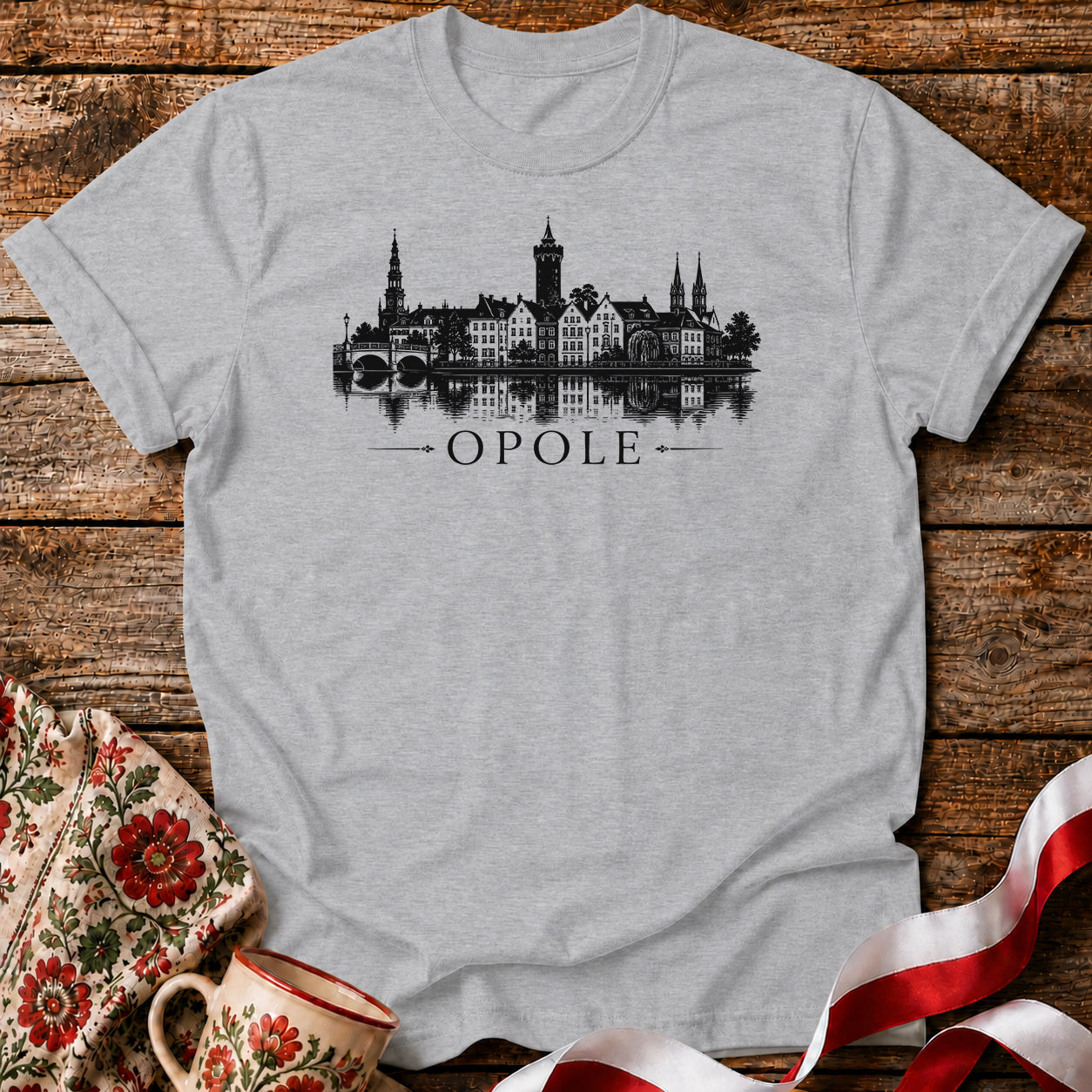 Opole Elegant Skyline Polish City Unisex T-Shirt