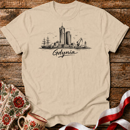 Gdynia Skyline Polish City Unisex T-Shirt