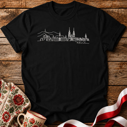 Kielce One-Line Skyline Polish City Unisex T-Shirt