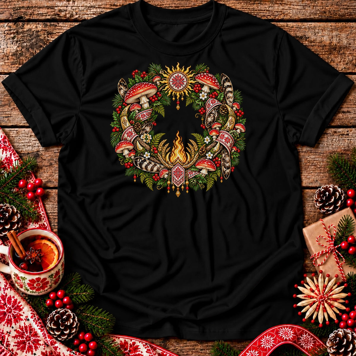 Slavic Christmas Wreath Unisex T-Shirt