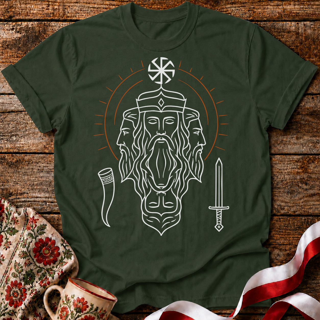 Świętowit Slavic God Unisex T-Shirt