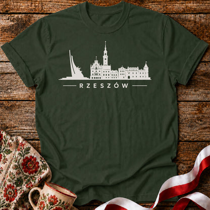 Rzeszów Minimal Skyline Polish City Unisex T-Shirt