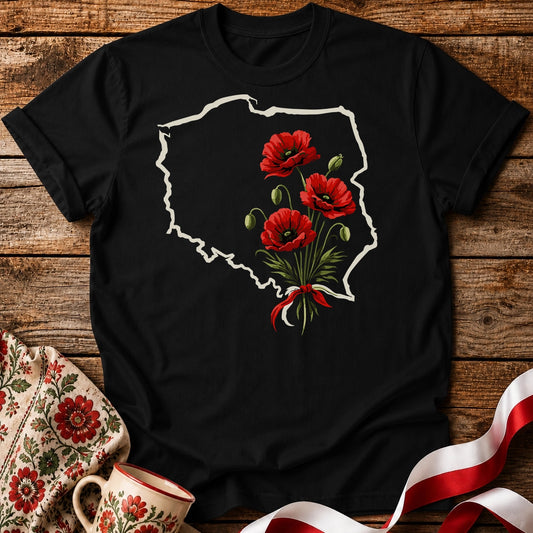 Poland Poppy Flowers Unisex T-Shirt