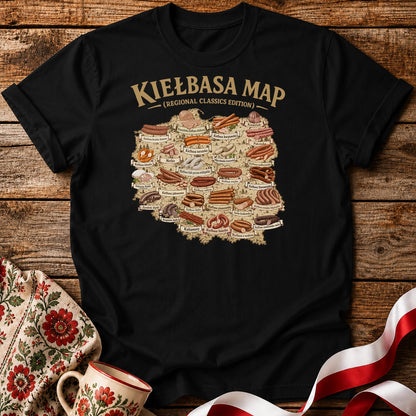 Kiełbasa Map Unisex T-Shirt