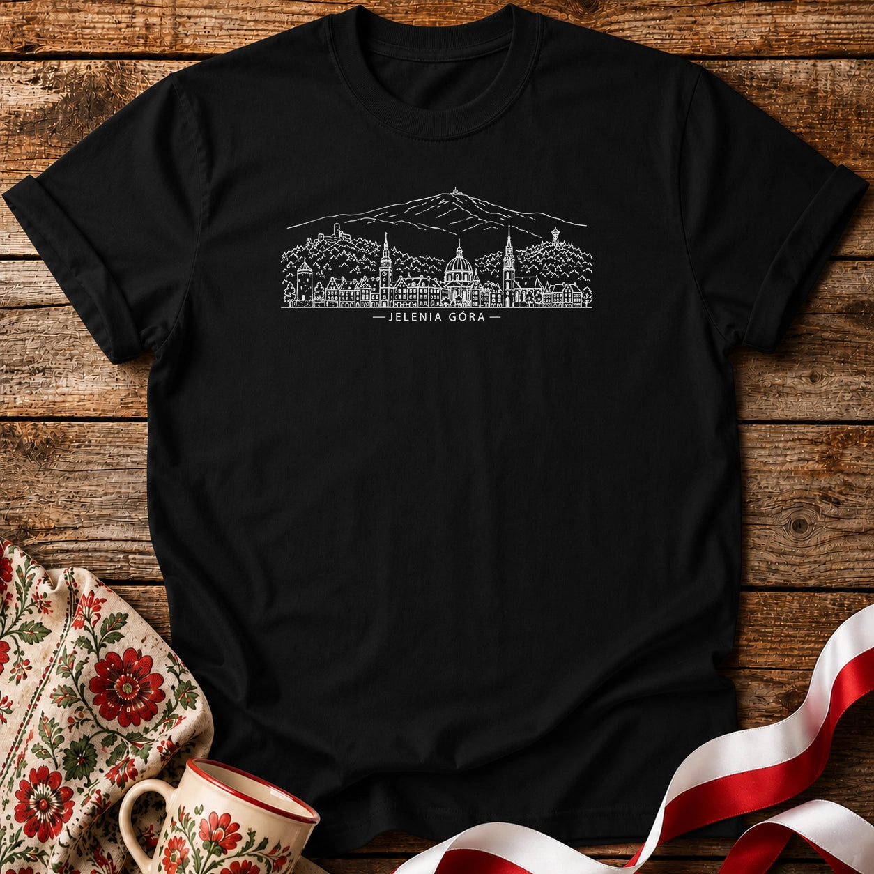 Jelenia Góra Skyline Unisex T-Shirt