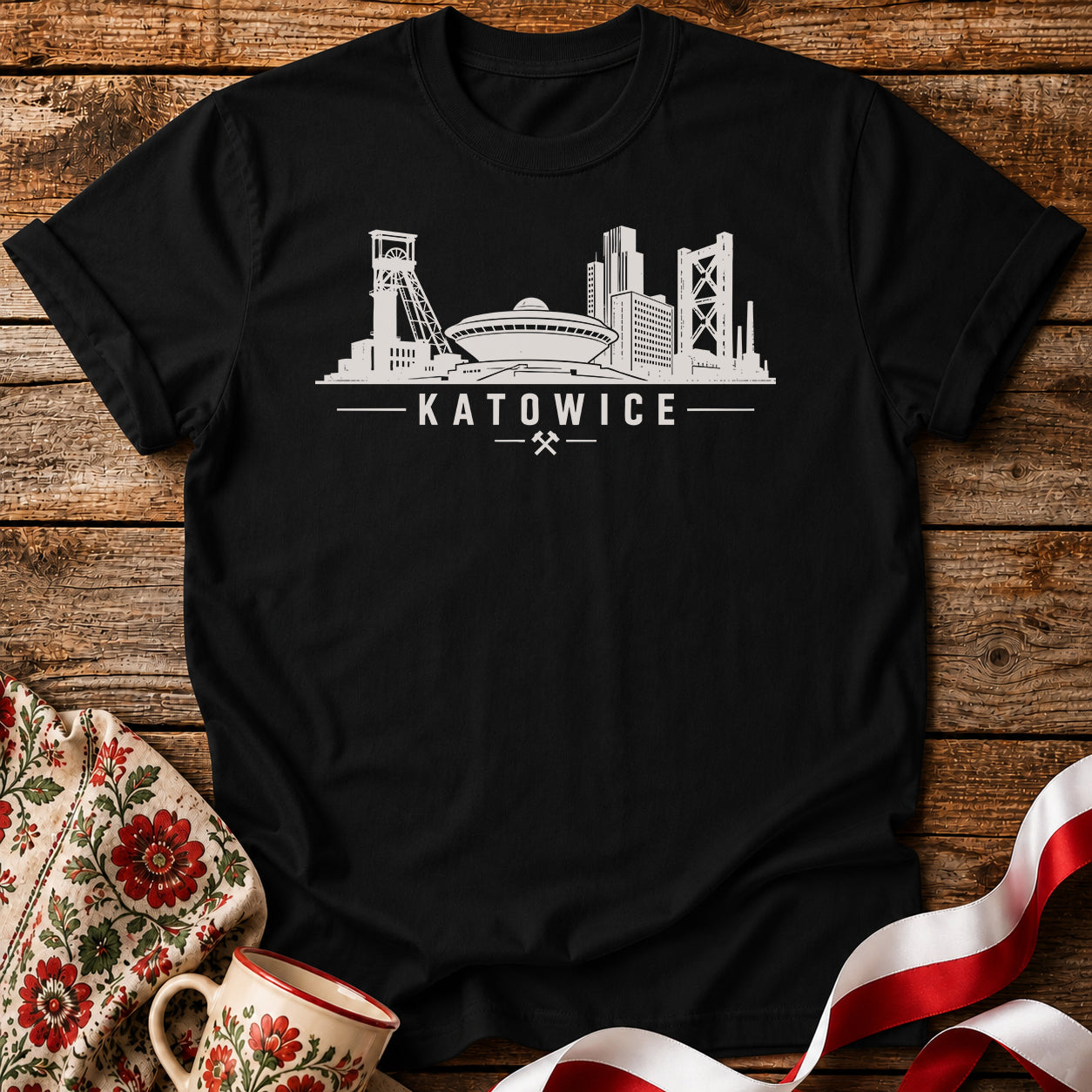 Katowice Skyline Polish City Unisex T-Shirt