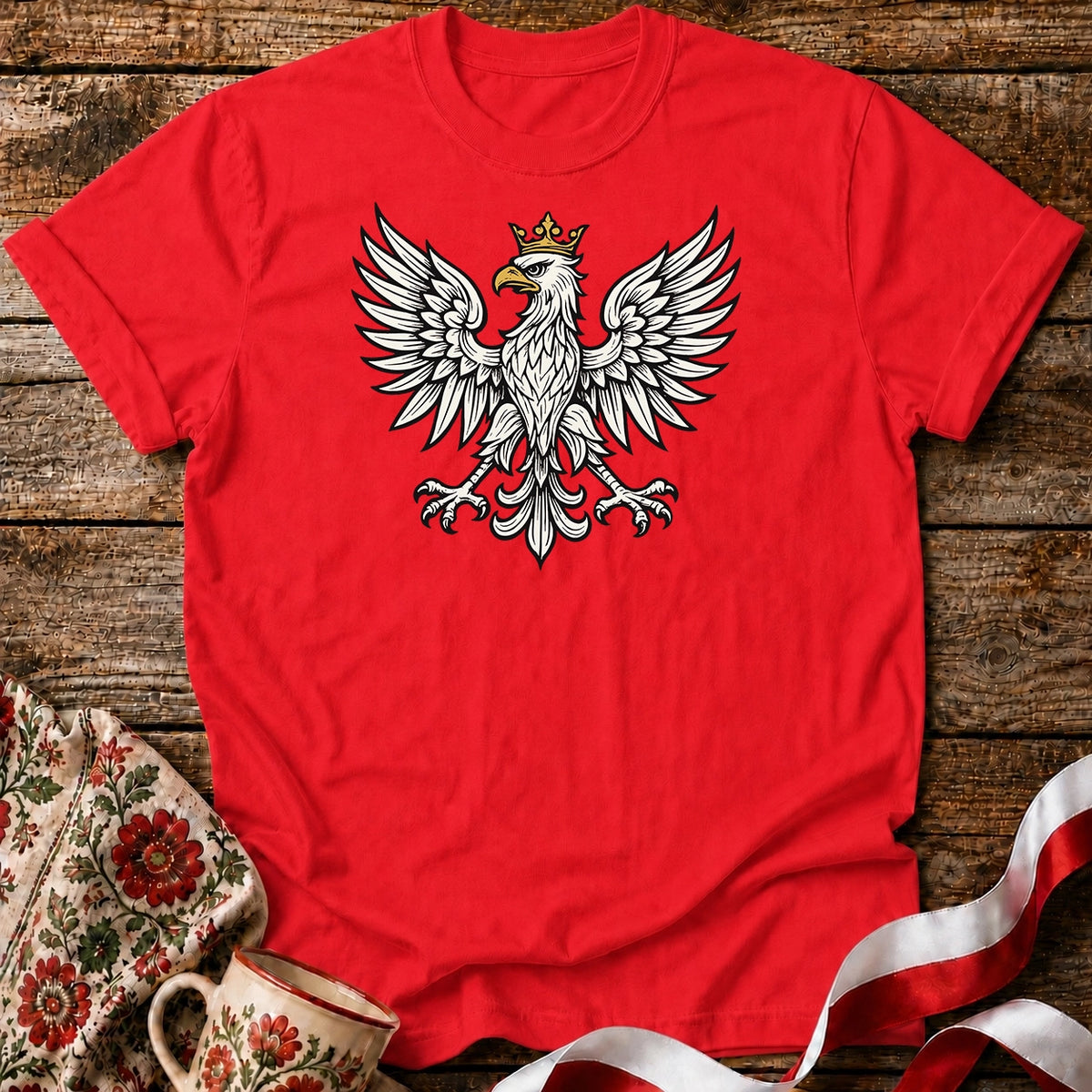 Crowned Eagle Minimal Unisex T-Shirt
