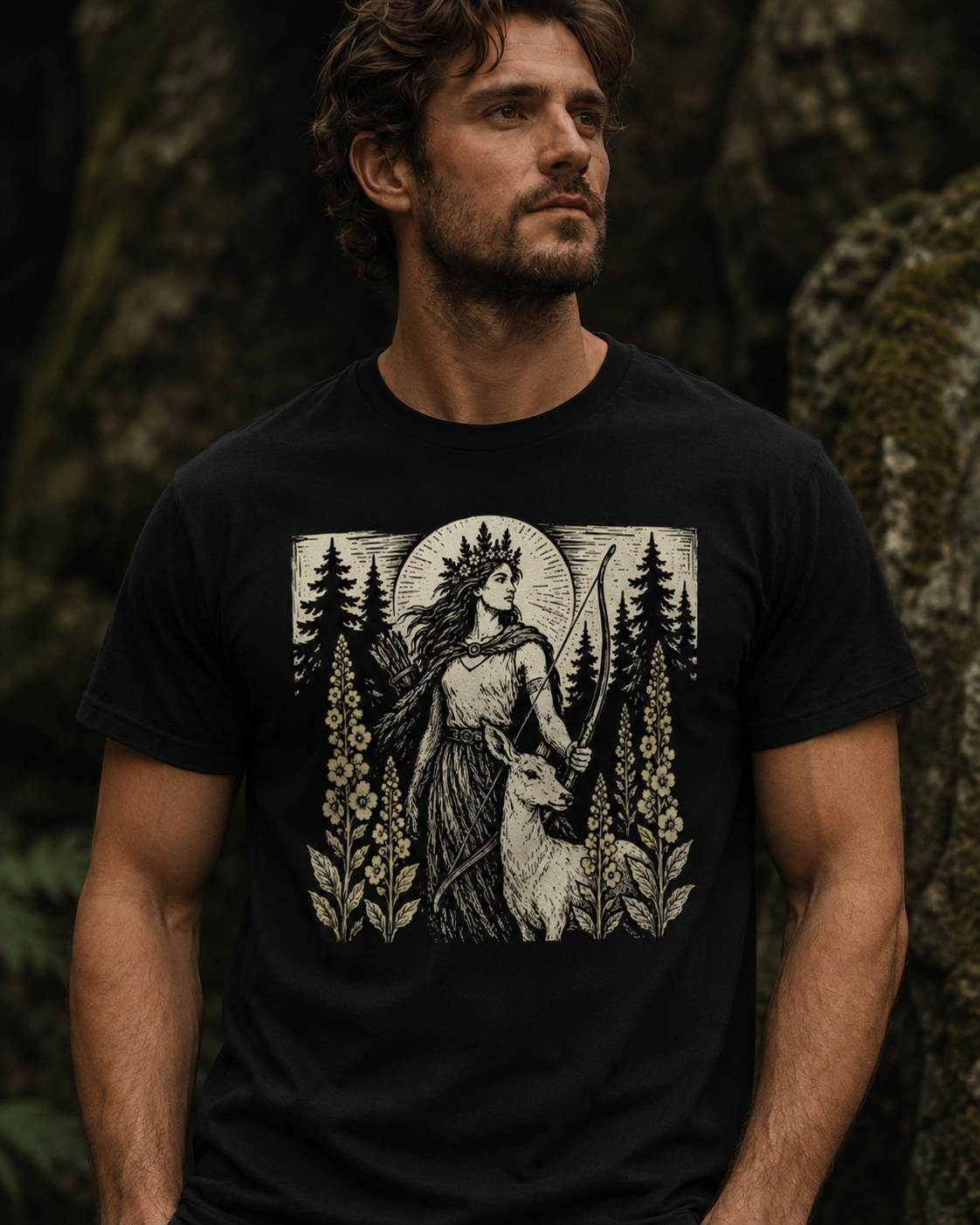 Dziewanna Forest Goddess Unisex T-Shirt