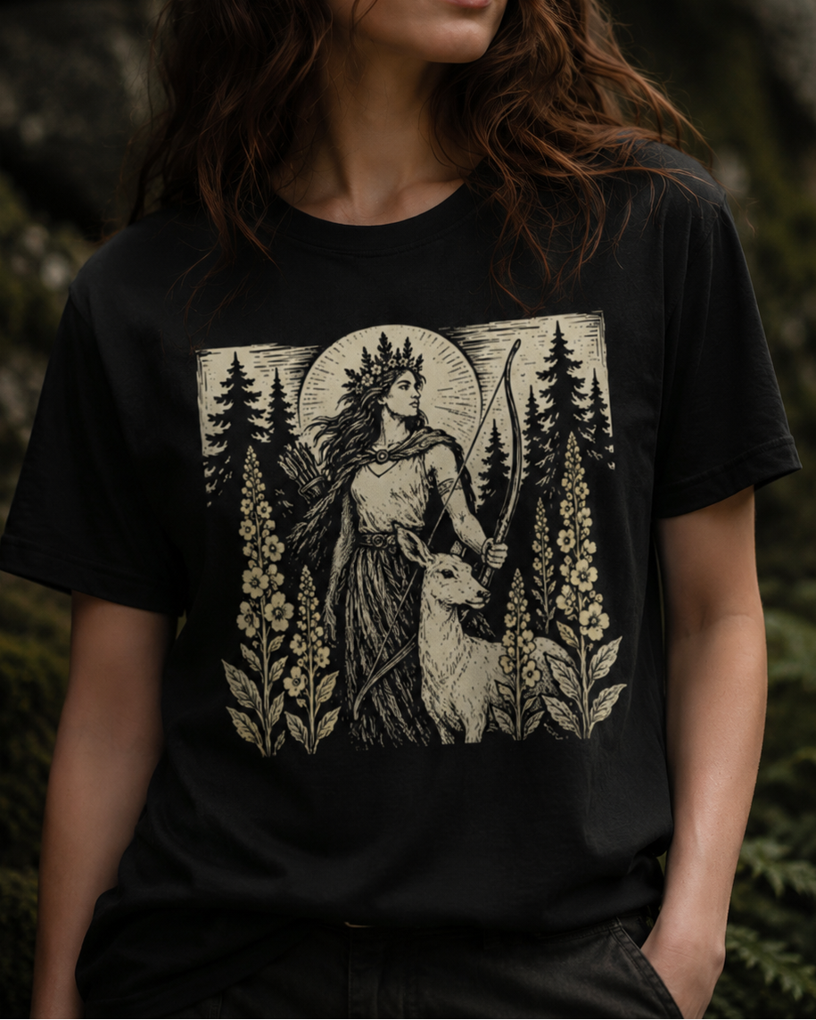 Dziewanna Forest Goddess Unisex T-Shirt