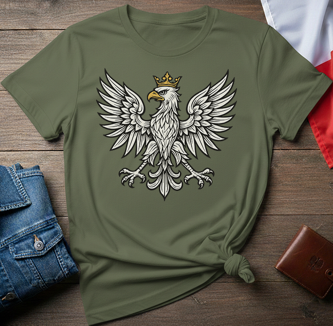 Crowned Eagle Minimal Unisex T-Shirt
