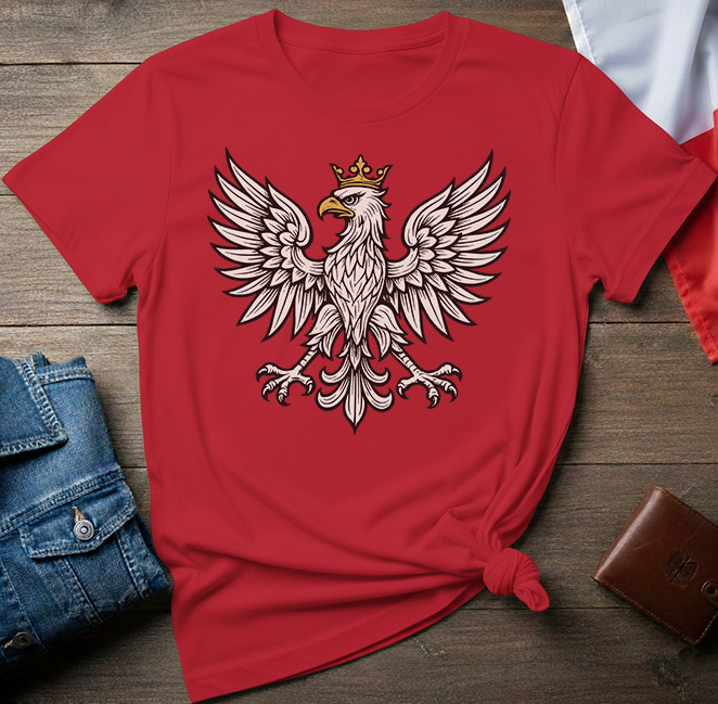 Crowned Eagle Minimal Unisex T-Shirt