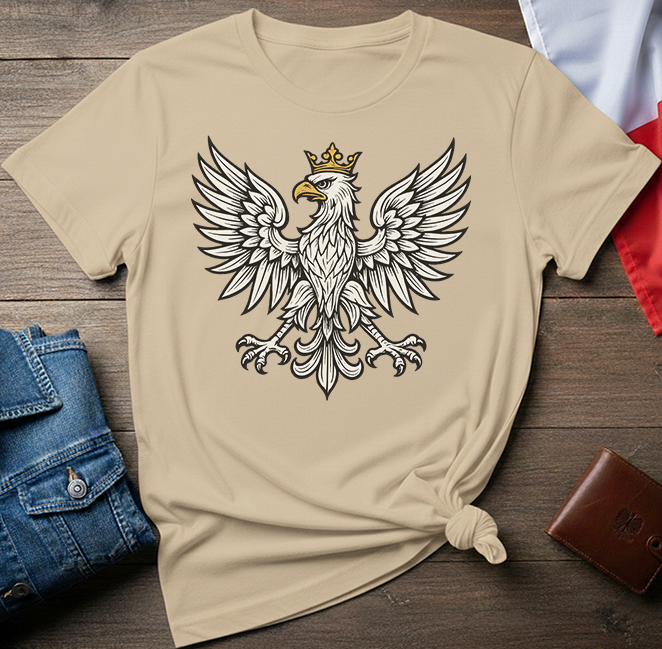 Crowned Eagle Minimal Unisex T-Shirt