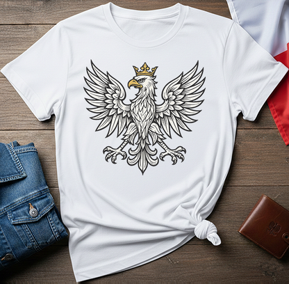 Crowned Eagle Minimal Unisex T-Shirt