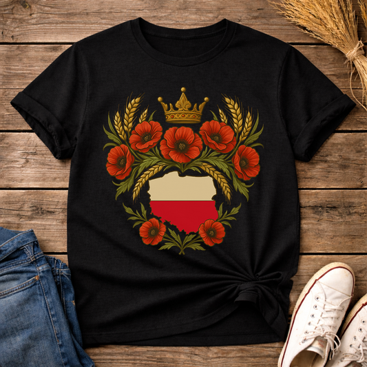 Crowned Polish Roots Unisex T-Shirt