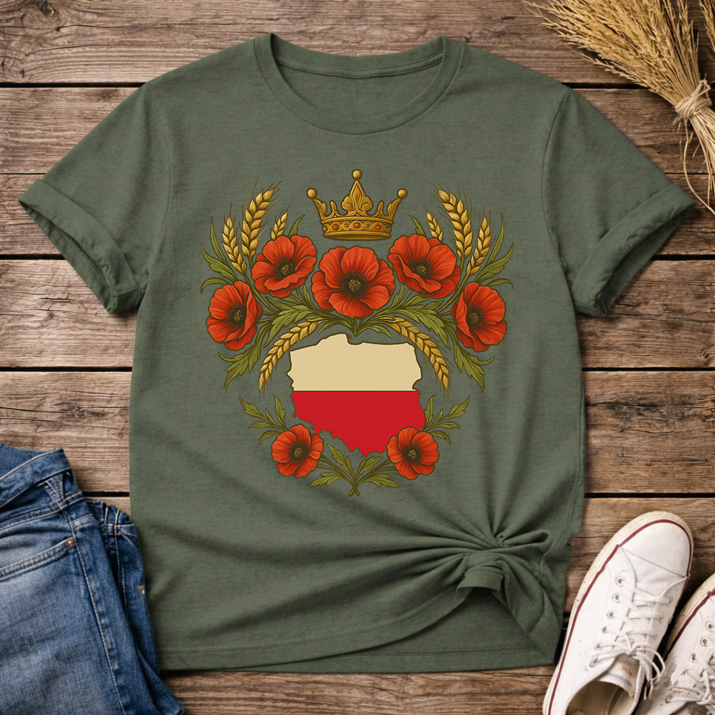 Crowned Polish Roots Unisex T-Shirt