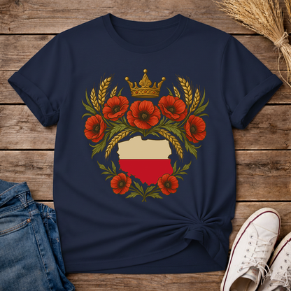 Crowned Polish Roots Unisex T-Shirt