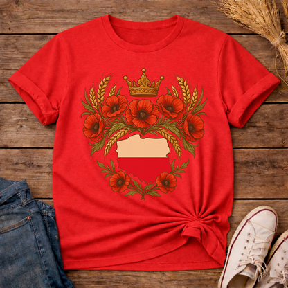 Crowned Polish Roots Unisex T-Shirt