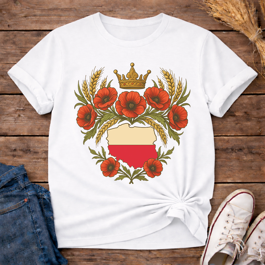 Crowned Polish Roots Unisex T-Shirt
