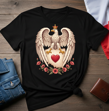 Polish Eagle With a Heart Unisex T-shirt